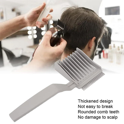 Clipper Barber Fade Combs Ergonomic Men Styling Tool Hair Cutting Comb Plastic Gradienter Design Flat Top Comb Salon
